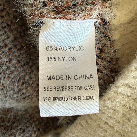 Sweet Lovely by Jen Leopard Print Sweater, Sz 1XL/2XL Fuzzy Soft Crew Neck 2/$25 - Picture 7 of 10